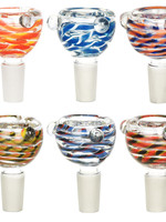 Colorful Slide Glass Bowl 14mm Male - #7775
