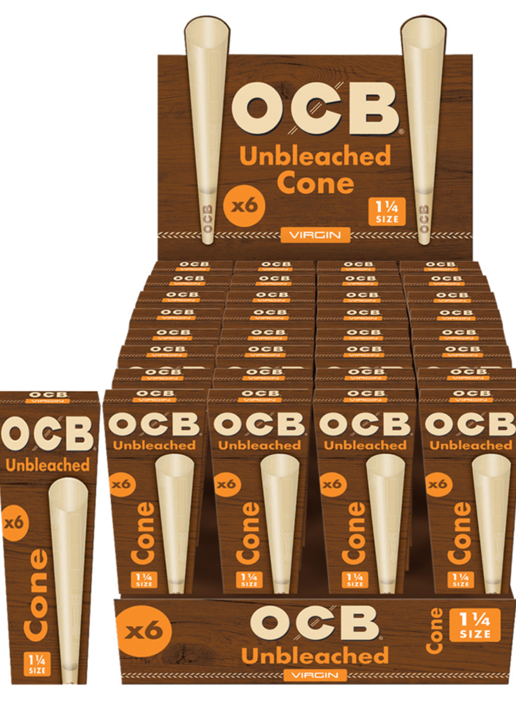 OCB OCB Unbleached Cones - 1 1/4 x 6
