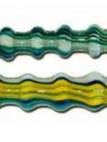 Ribbed Twisted Stripe Glass Tobacco Taster|3.75"|Colors Vary - #9014