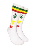 Mad Toro Socks | Rasta Leaves and Stripes