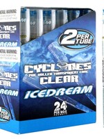 Cyclones Cyclones Transparent Cone Clear 2 per Tube - Ice Dream