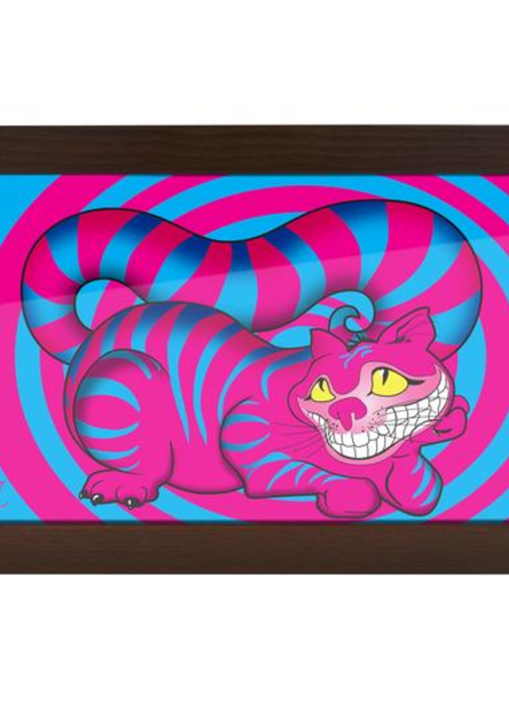 V Syndicate SESHIGHER CAT 3D HIGH DEF WOOD ROLLIN' TRAY - SMALL