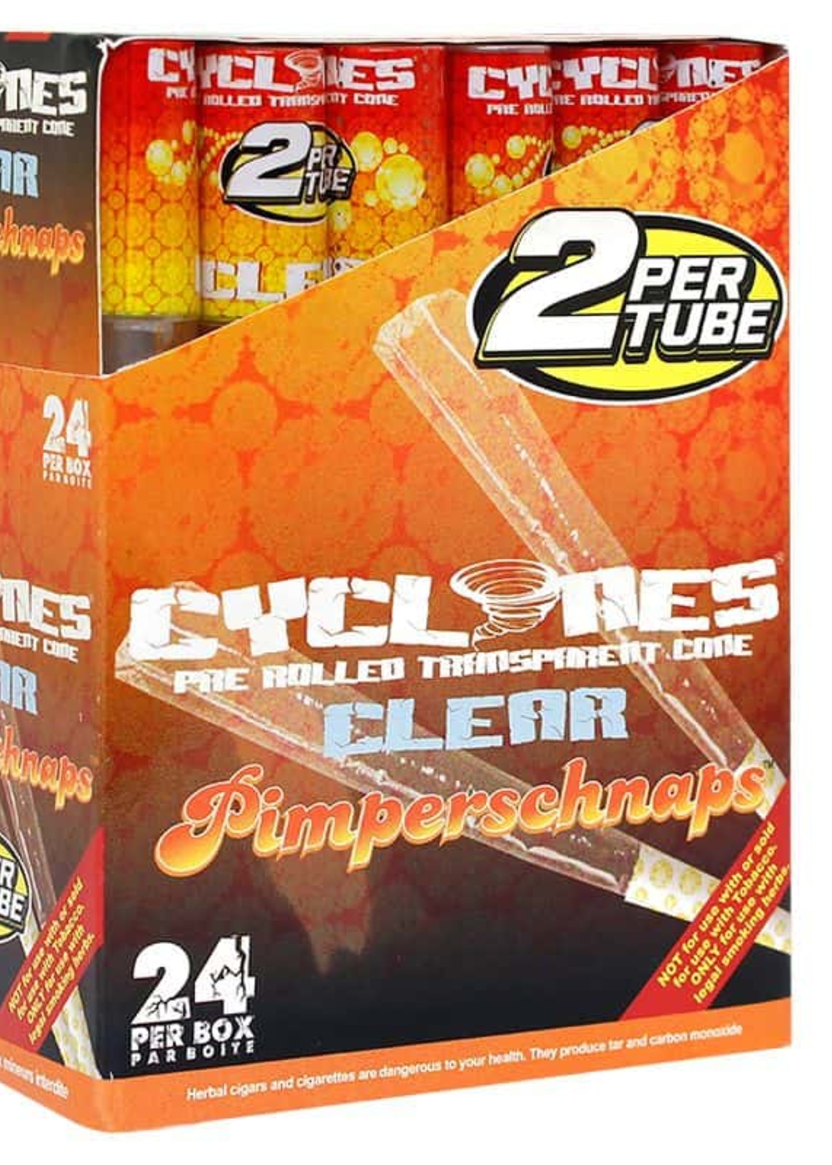 Cyclones Cyclones Transparent Cone Clear 2 per Tube - Pimper Schnaps