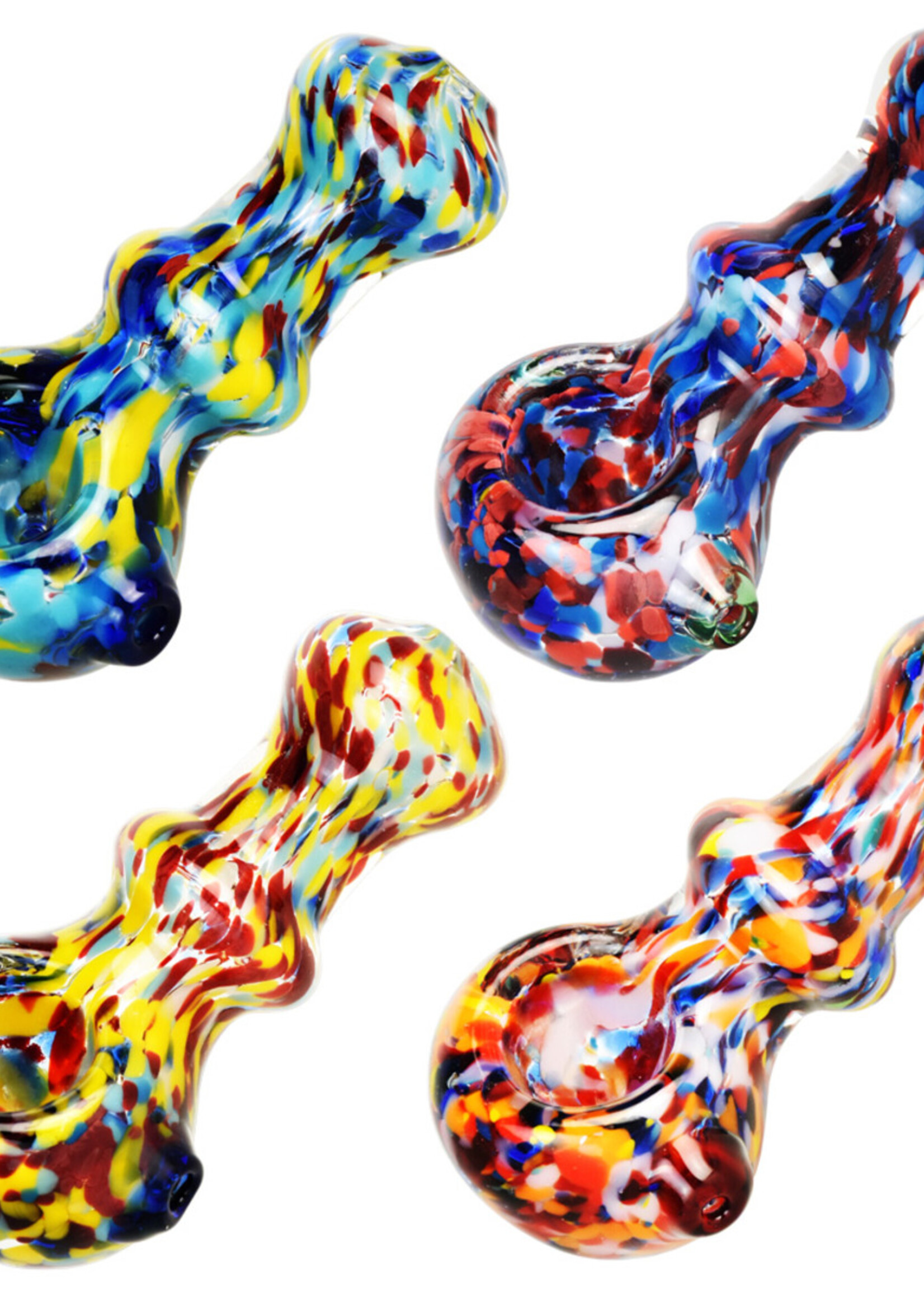 Pulsar Rainbow Blast Fancy Spoon Pipe | 3.25" | Colors Vary - #9926