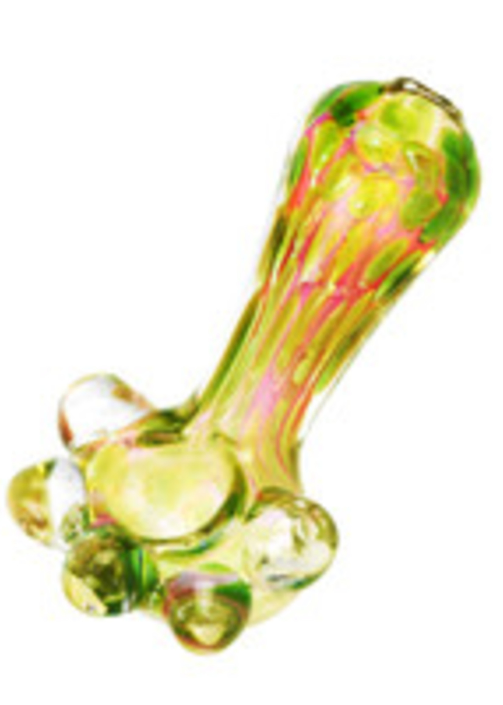 Unbranded Soap Bubble Inside Out Glass Hand Pipe - 4.5" - #9936
