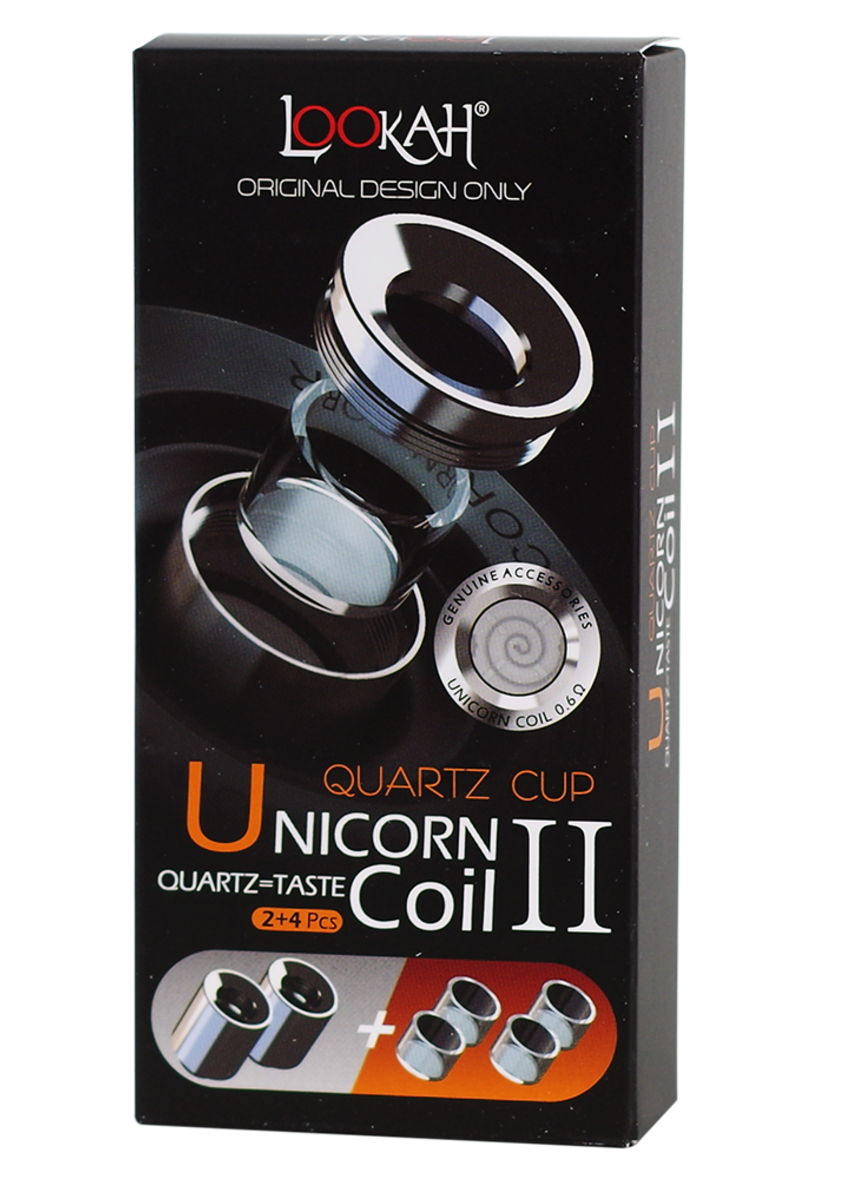 Lookah Lookah Unicorn Quartz Coil 2ct atomizers & 4ct Quartz Dish