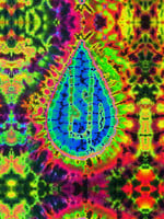 Feed A Hippie Tie-Dye Tapestry | Psychedelic LSD | 60" x 80"