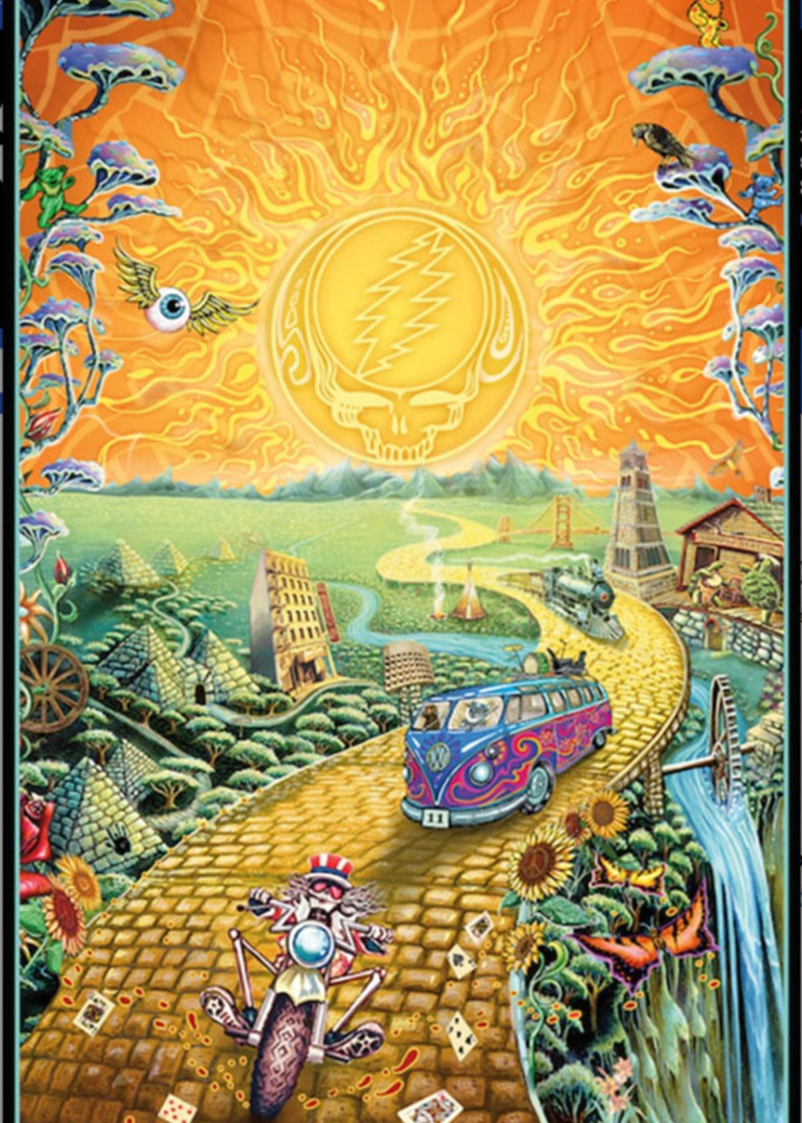 Skeleton Chopper & Bus SYF Poster - 24"x36"