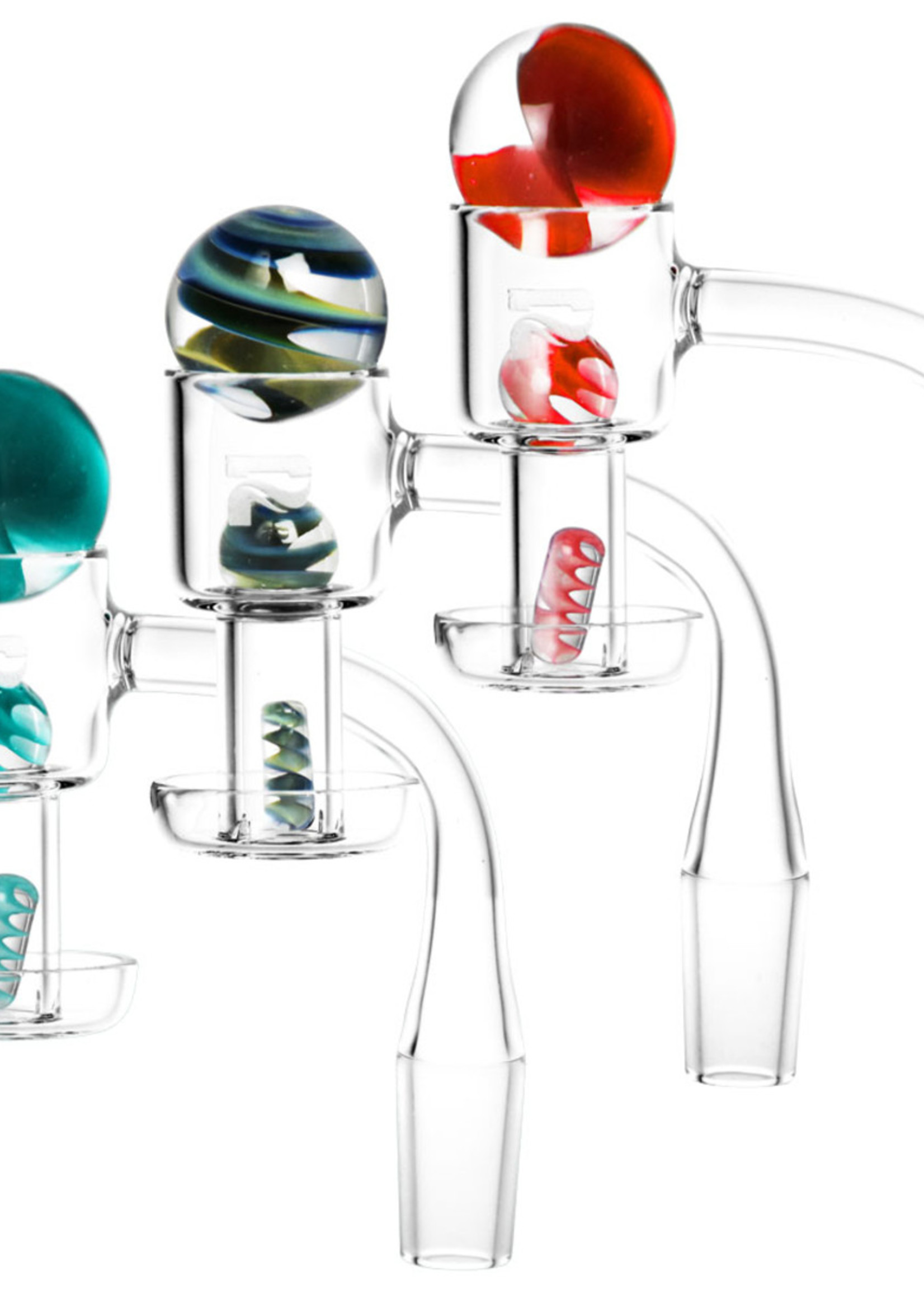 Pulsar Pulsar Terp Slurper Twist Set w/ Banger | 4pc | 14mm M | Colors Vary - #0416