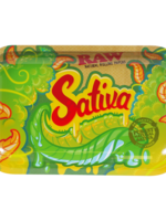 Raw Small Raw Rolling Tray - Sativa Design #0464