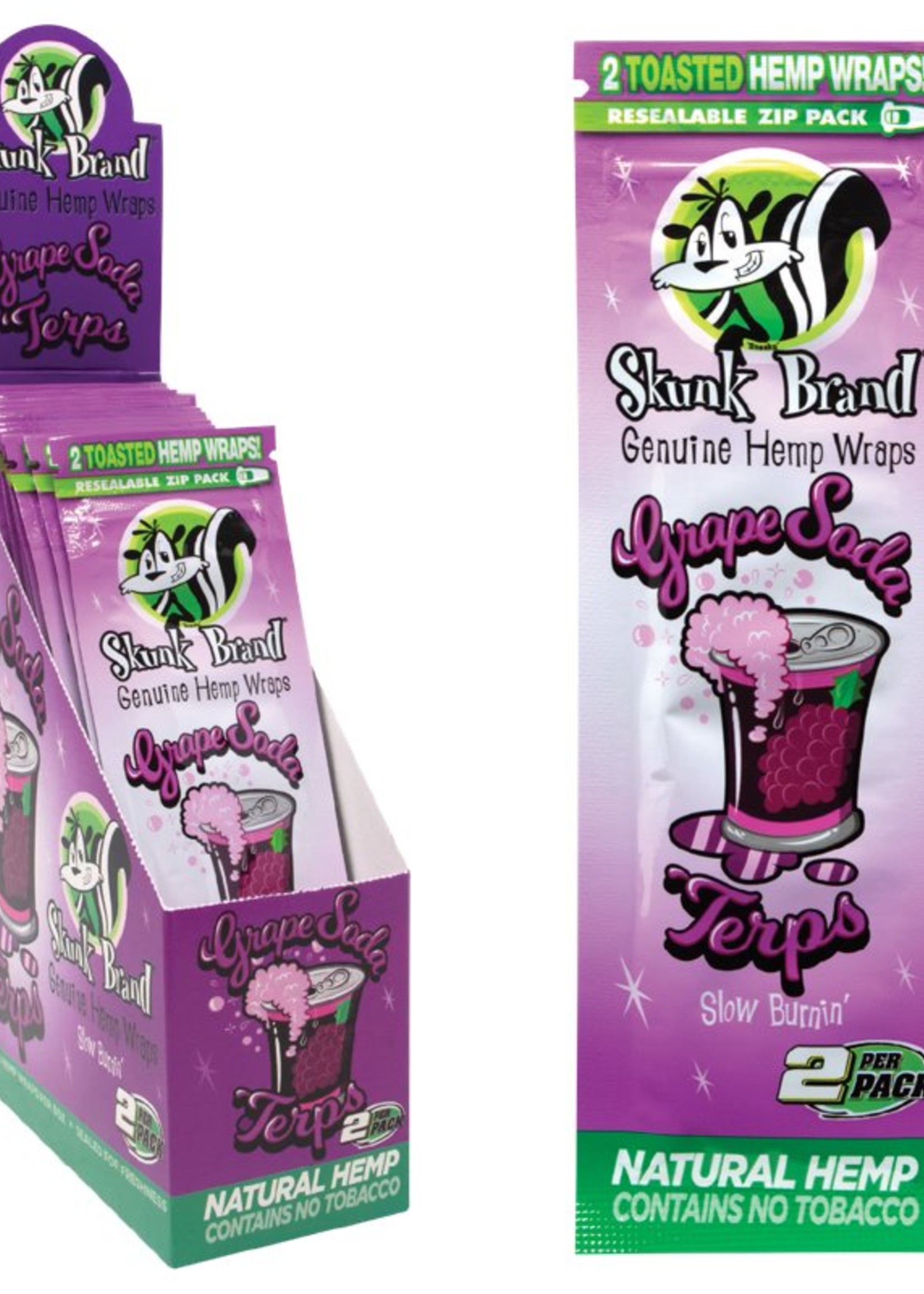 Skunk Brand Skunk Brand Hemp Wraps 2pk - Grape Soda
