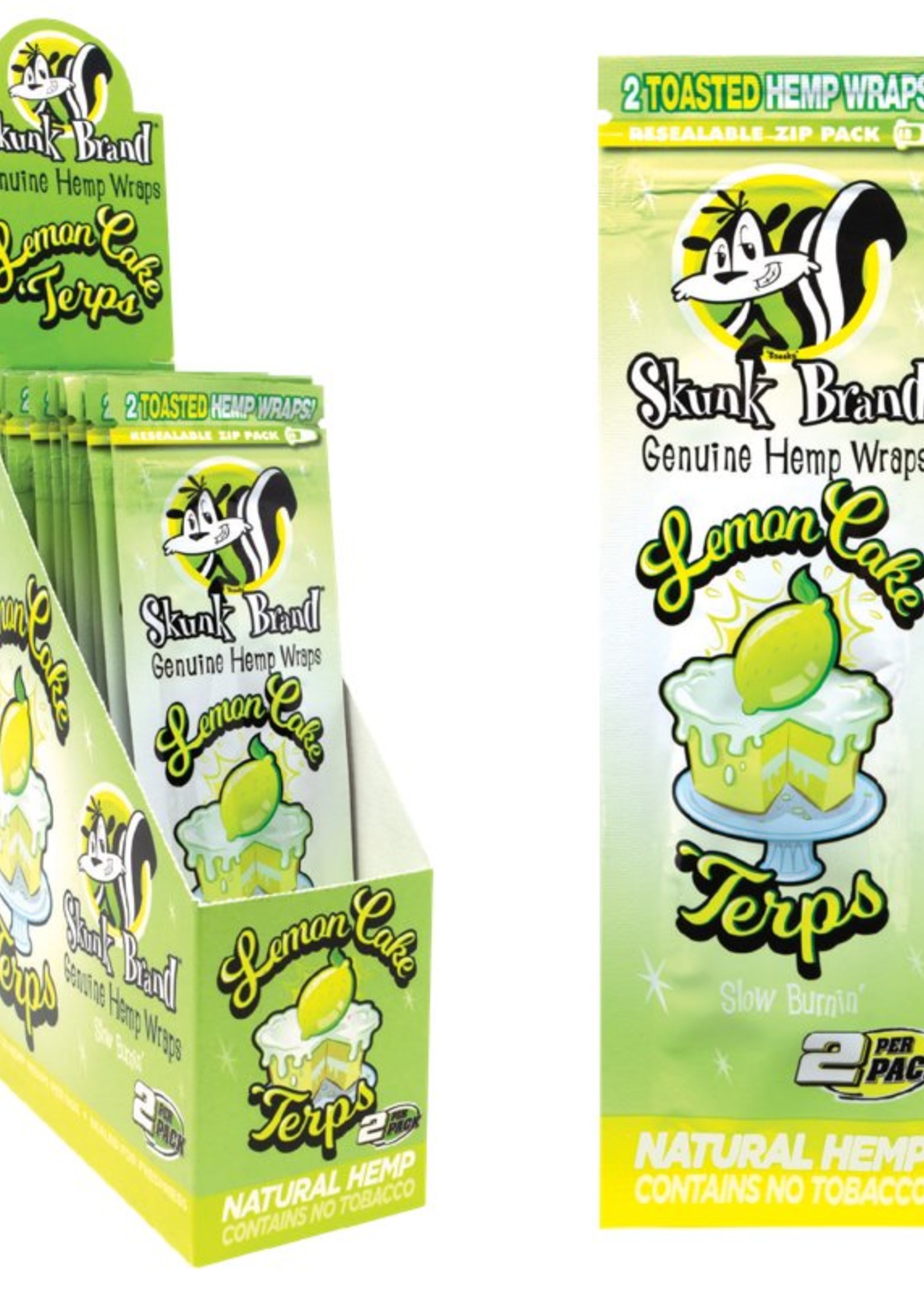 Skunk Brand Skunk Brand Hemp Wraps 2pk - Lemon Cake