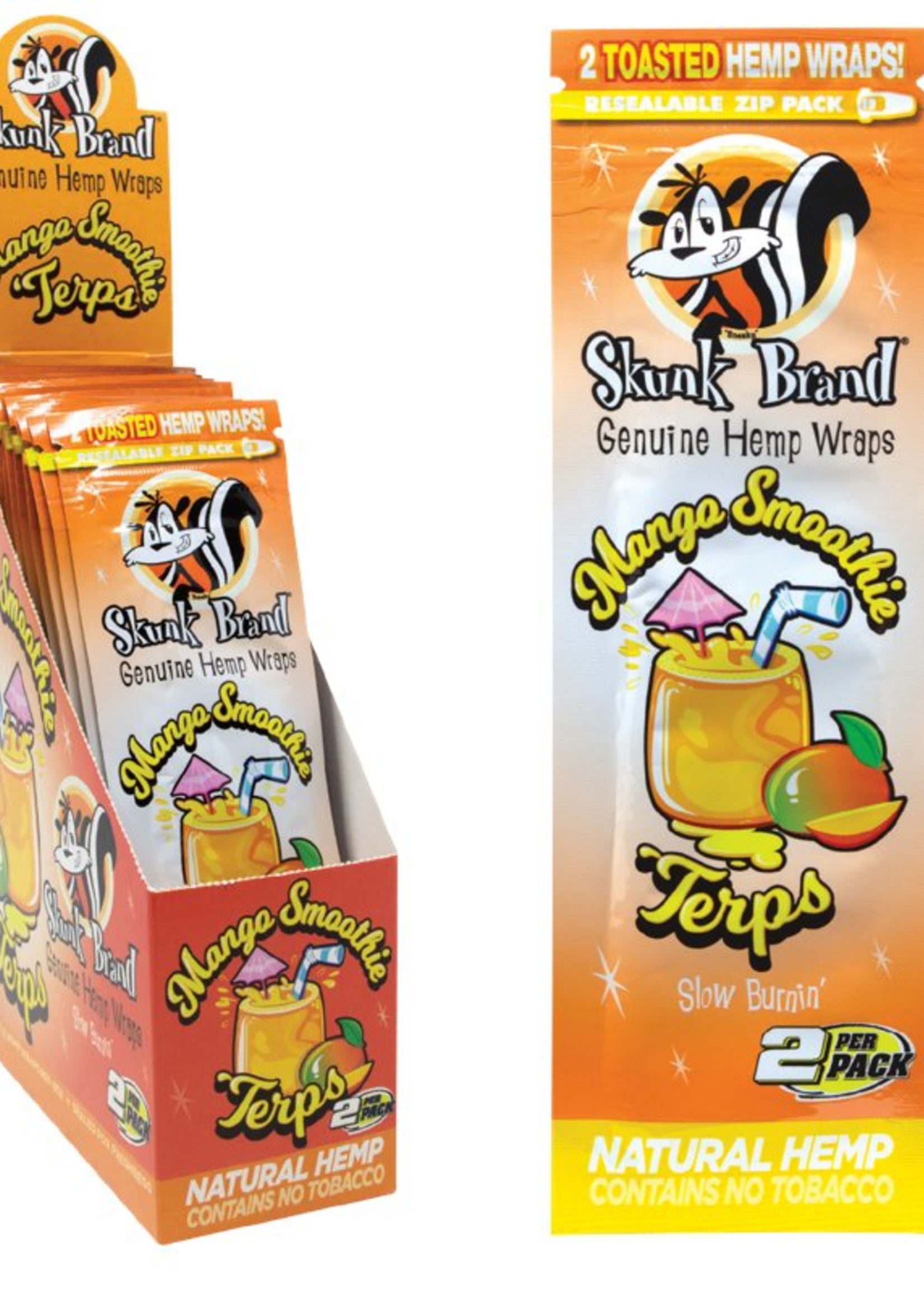 Skunk Brand Skunk Brand Hemp Wraps 2pk - Mango Smoothie