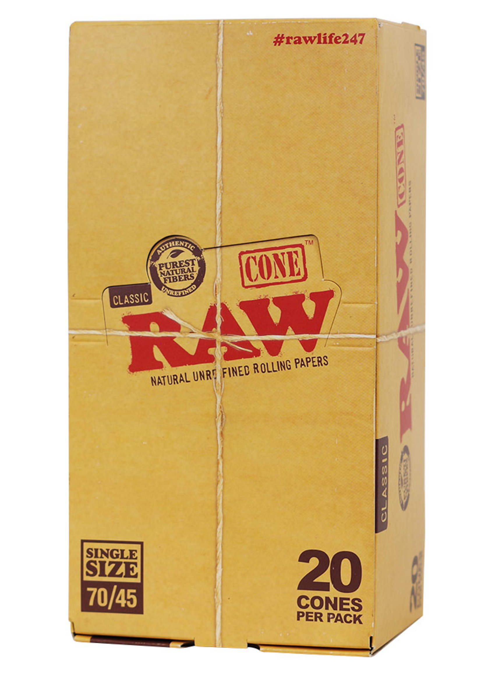 Raw Raw Classic 70mm/45mm Cones 20ct Pack