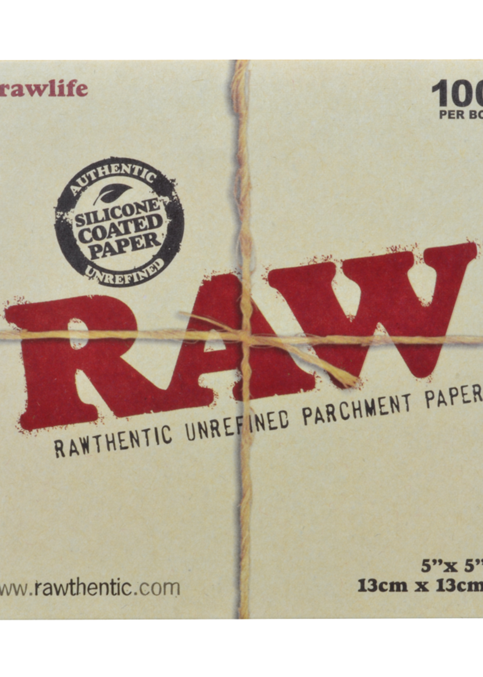 Raw RAW Parchment Paper 5â€³ x 5â€³ (13cm x 13cm) 100ct Pack