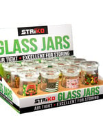 Striko 3" Striko Glass Jar - 420 Style #1354