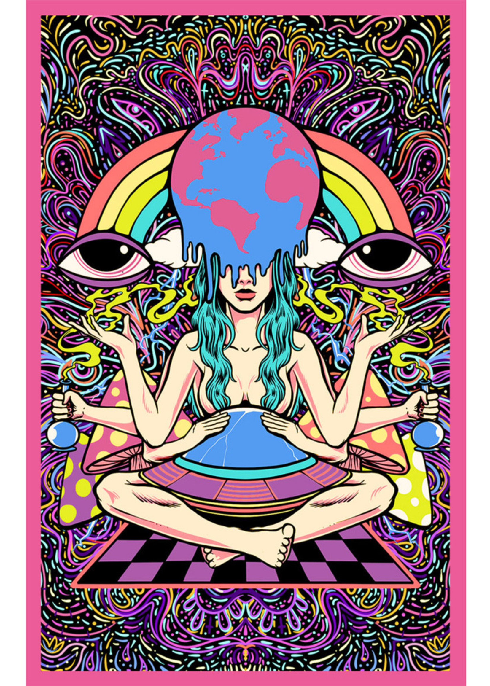 Pulsar Meditation Tapestry | 83" x 55" - #1392