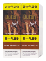 Dutch Leaf Rolled Cigars 2ct Pack - Pure Tobacco
