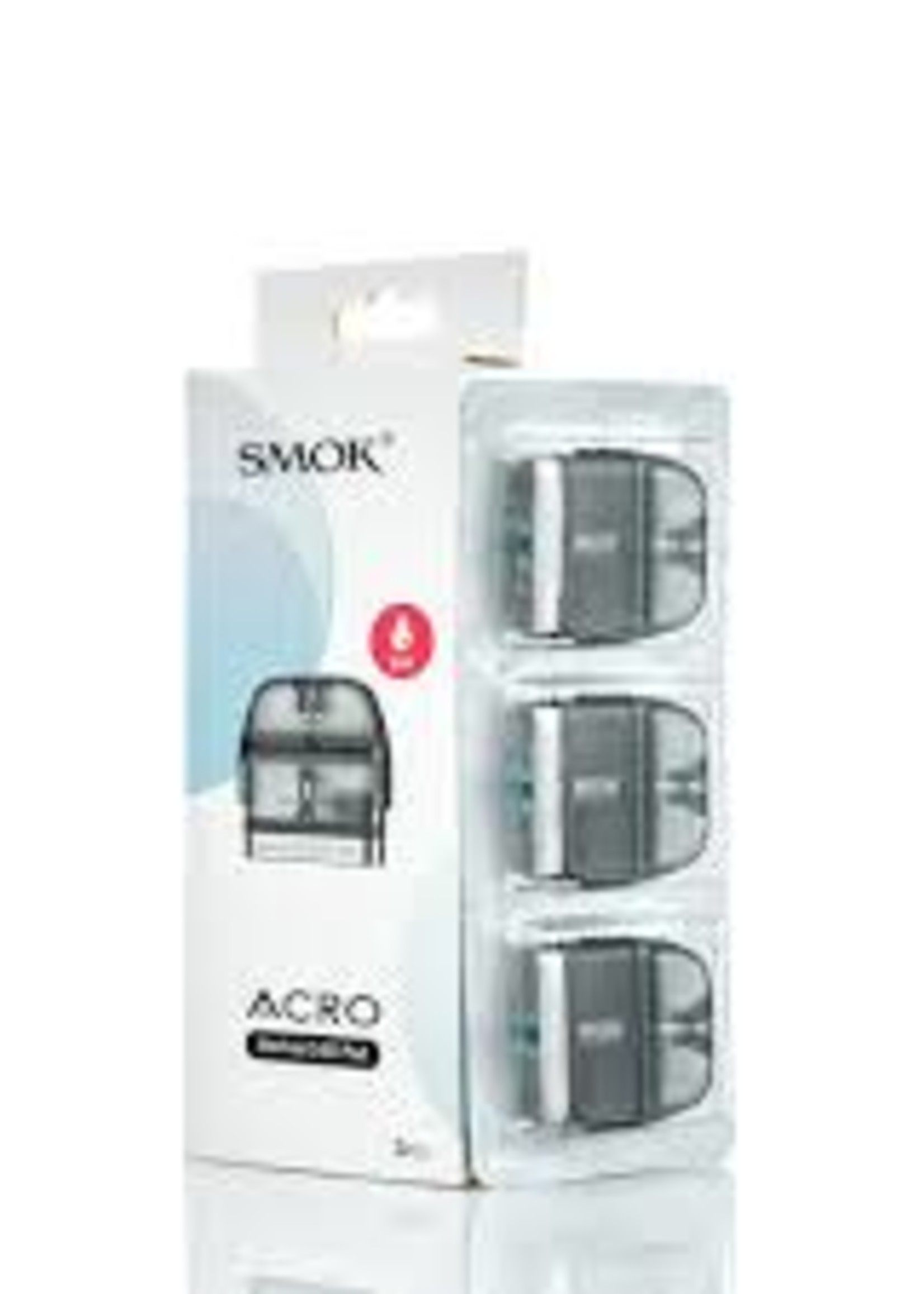 Smok SMOK Acro 2ML Refillable Replacement Pod - Meshed 0.8ohm - 3pk BOX