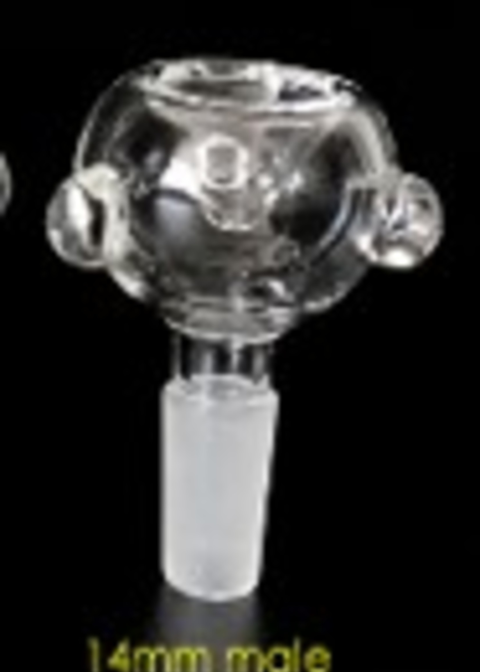 14mm Fancy Bubble Male Waterpipe Bowl - #1637