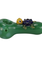 4" Hand Pipe Turtle Design Assorted Colors - #1694