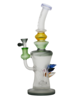 18" Tataoo Glass Water Pipe Frosty Gem Design - #1742