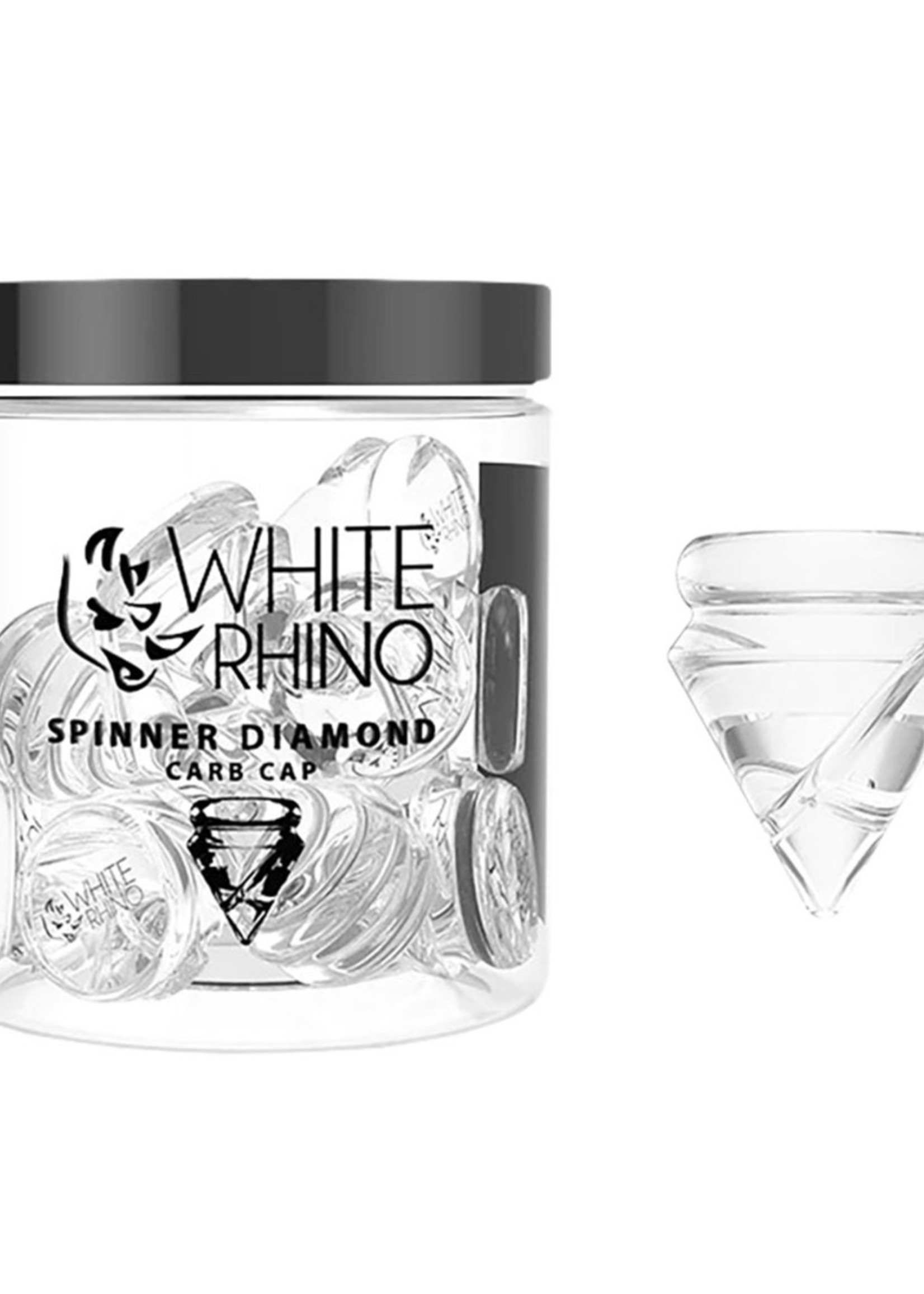 White Rhino SPINNER GLASS DIAMOND CARB CAP #