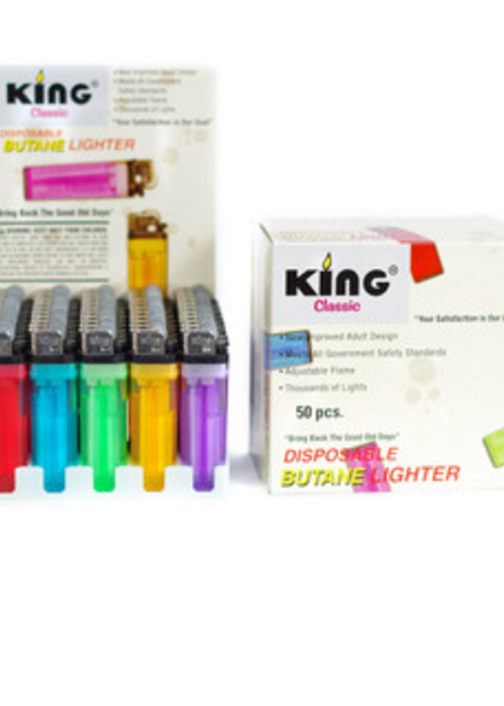 King Lighter Assorted Colors