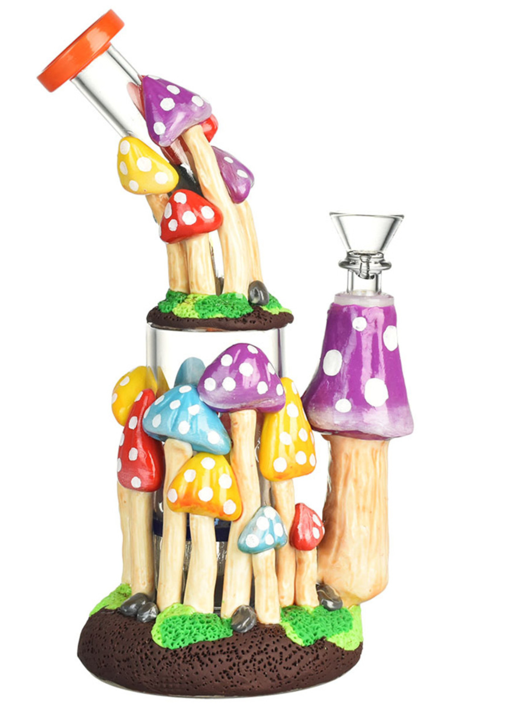 Pulsar Shroom Forest Water Pipe | 9" | 14mm - #2021