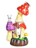 Pulsar Old School Shroom Water Pipe | 9" | 14mm - #2033