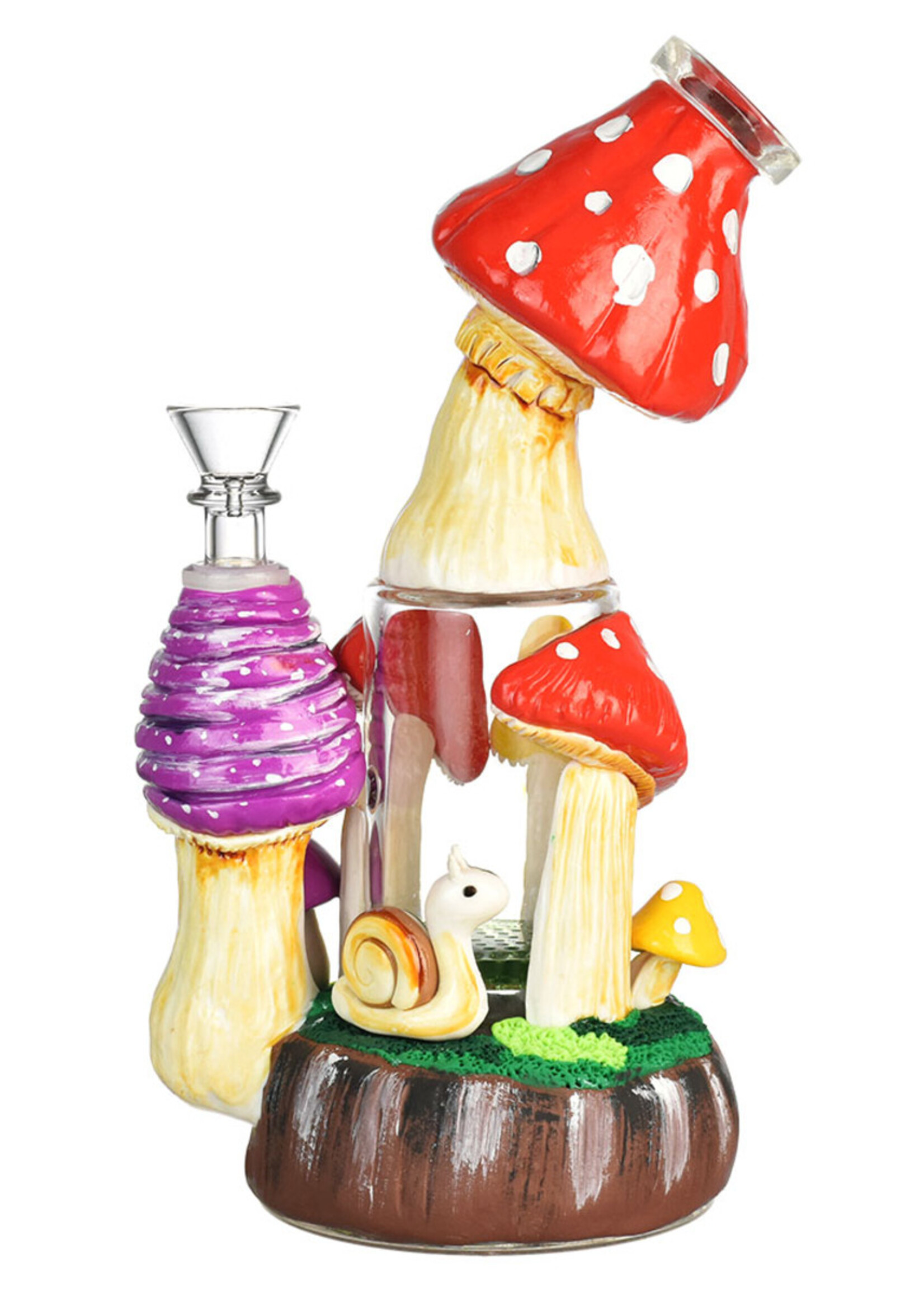 Pulsar Old School Shroom Water Pipe | 9" | 14mm - #2033