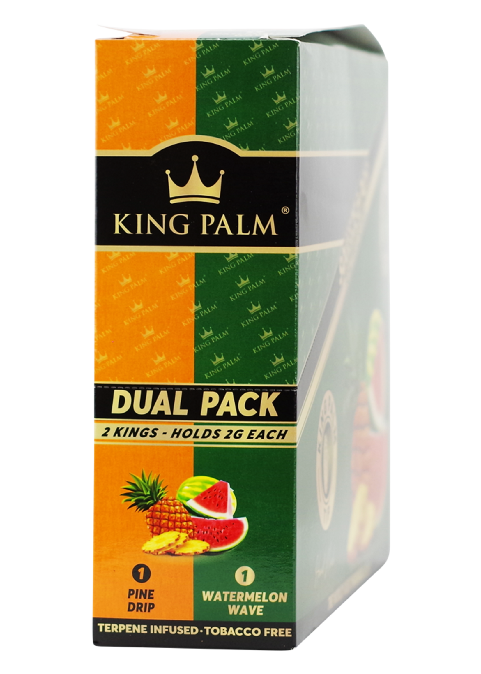 King Palm King Size Dual Pack Pine Drip & Watermelon Wave