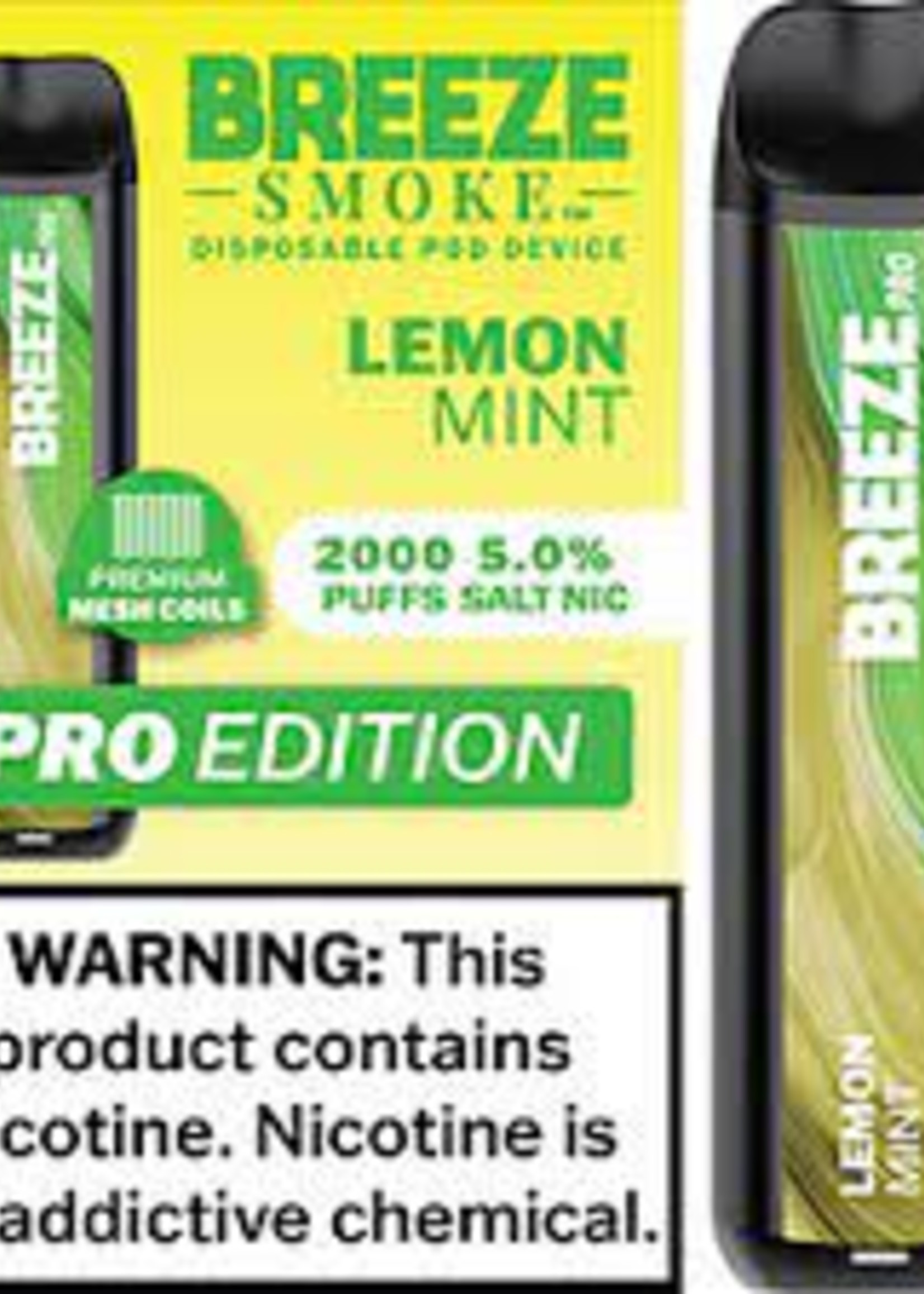 Breeze Pro Breeze Pro Disposable - Lemon Mint