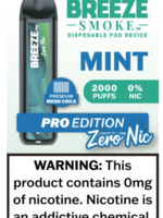 Breeze Pro Breeze Pro 0% Nicotine Disposable Vape - Mint