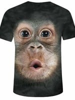 Big Face Baby Orangutan Large T Shirt