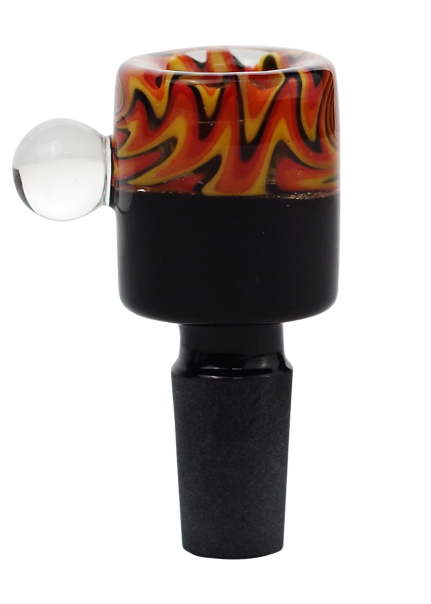 14mm Male Glass Bowl Zig Zag Design - #2625