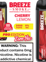 Breeze Pro Breeze Pro 0% Nicotine Disposable Vape - Cherry Lemon