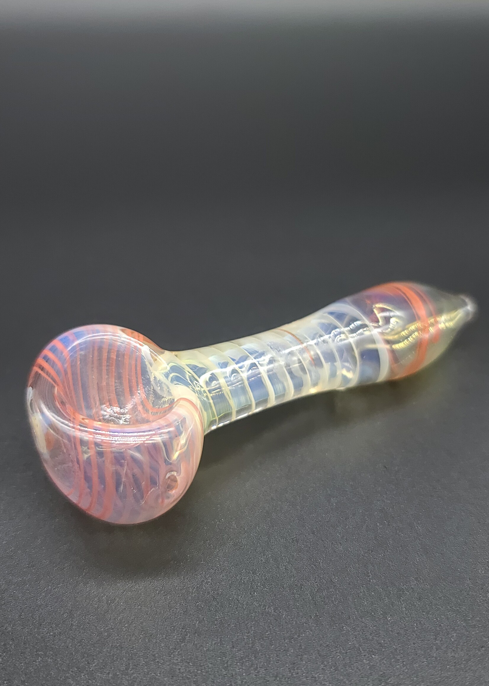 Native 4" Spiral Design Hand Pipe - #9906