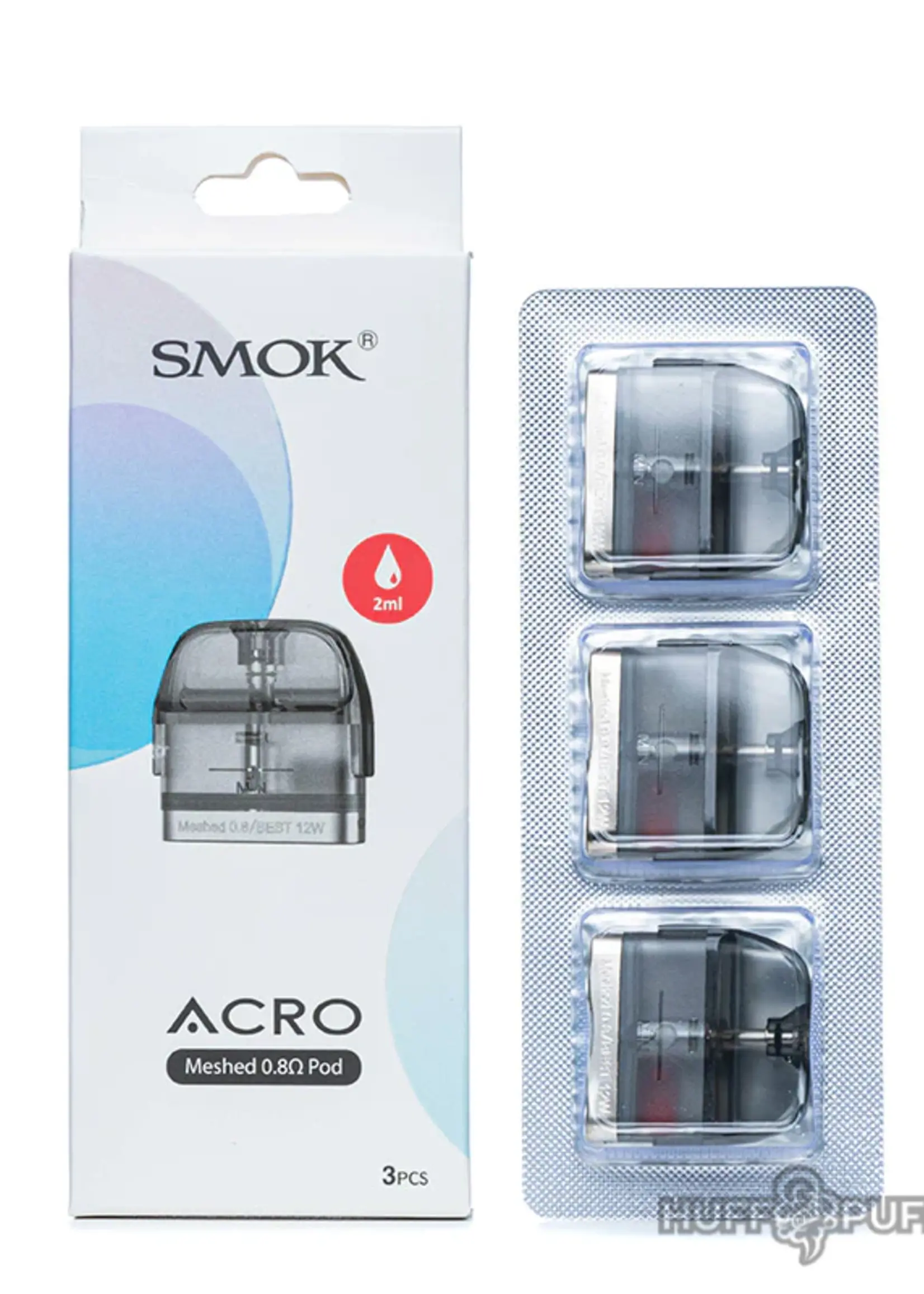 Smok SMOK Acro 2ML Refillable Replacement Pod - Meshed 0.8ohm - 3pk BOX