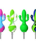 Silicone Cactus Dab Straw - Assorted Colors