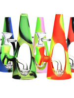 Silicone/Glass Cone Water Pipe | 6.5" | 14mm F | Colors Vary