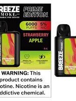 Breeze Breeze Prime - 6000 Puffs - 5% Nicotine Strawberry Apple