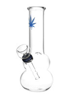 Lil Leaf Lil Leaf Bubble Beaker Water Pipe | 6" | 10mm Grommet | Clear