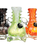 Slip Into The Flow Soft Glass Water Pipe | 5" | Colors Vary - #3340