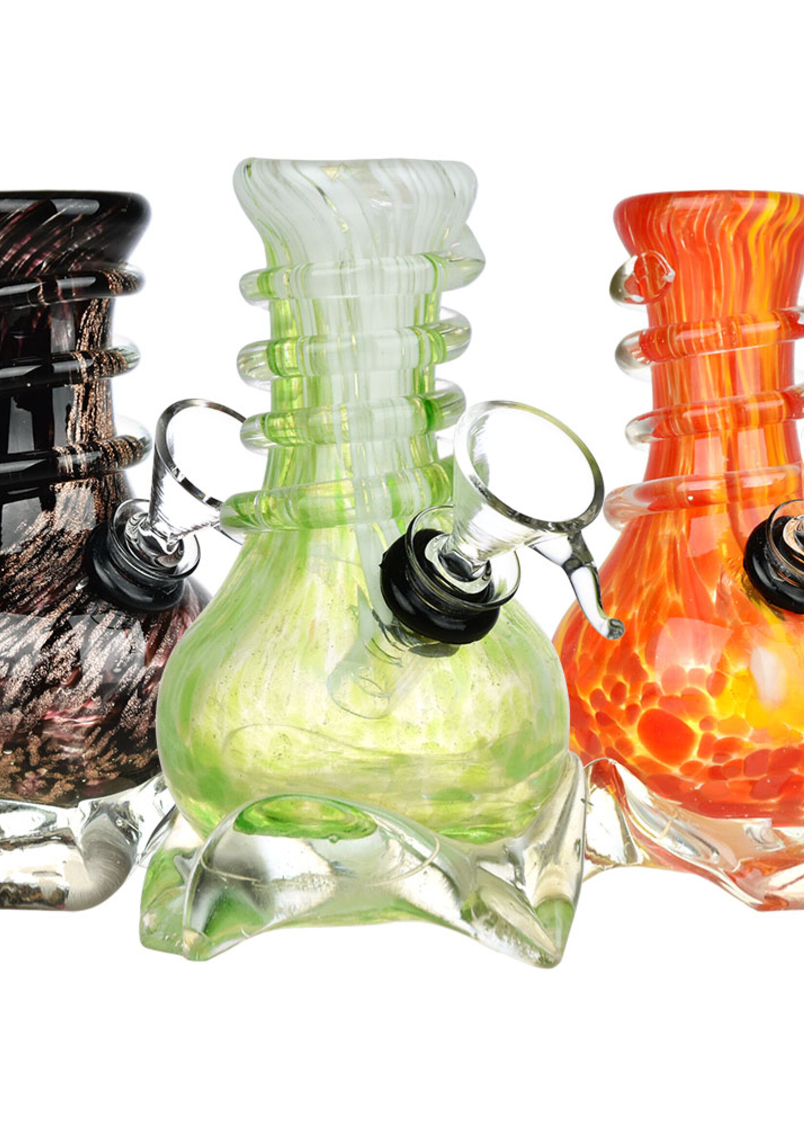 Slip Into The Flow Soft Glass Water Pipe | 5" | Colors Vary