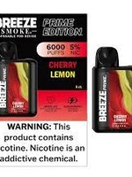Breeze Breeze Prime - 6000 Puffs - 5% Nicotine Cherry Lemon