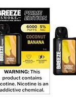 Breeze Breeze Prime - 6000 Puffs - 5% Nicotine Coconut Banana