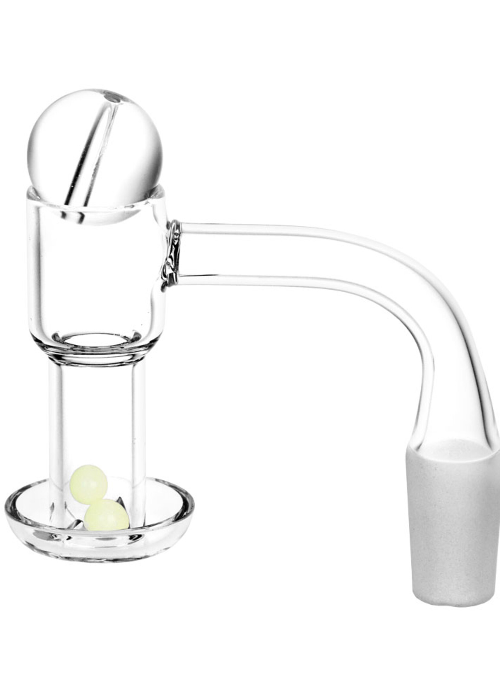Quartz Banger w/ Ball Carb Cap & Terp Beads Set | 14mm M