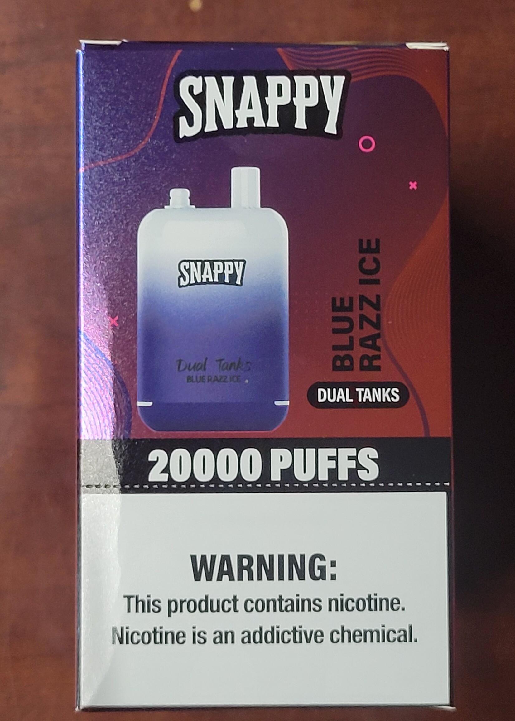 Snappy Snappy 20000 Puff Disposable 5% Nic - Blue Razz Ice