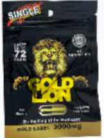 Gold Lion Single Pill Bag